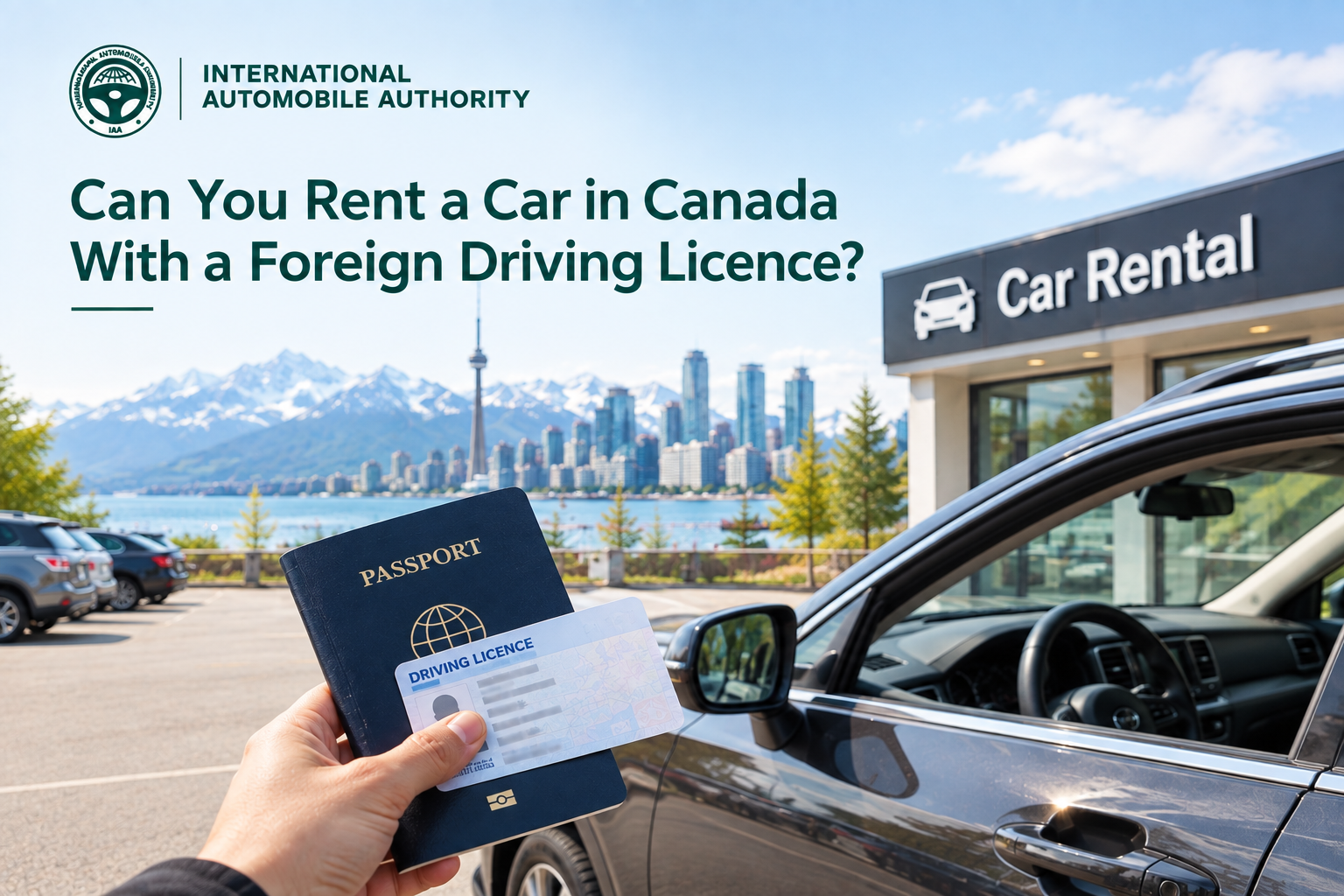 ¿Se puede alquilar un coche en Canadá con un permiso de conducir extranjero?